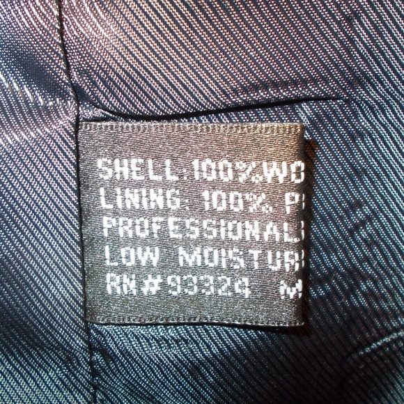 Adolfo International Men's 100% Wool Dark Blue 2 Button Blazer Jacket 46… - Picture 7 of 8